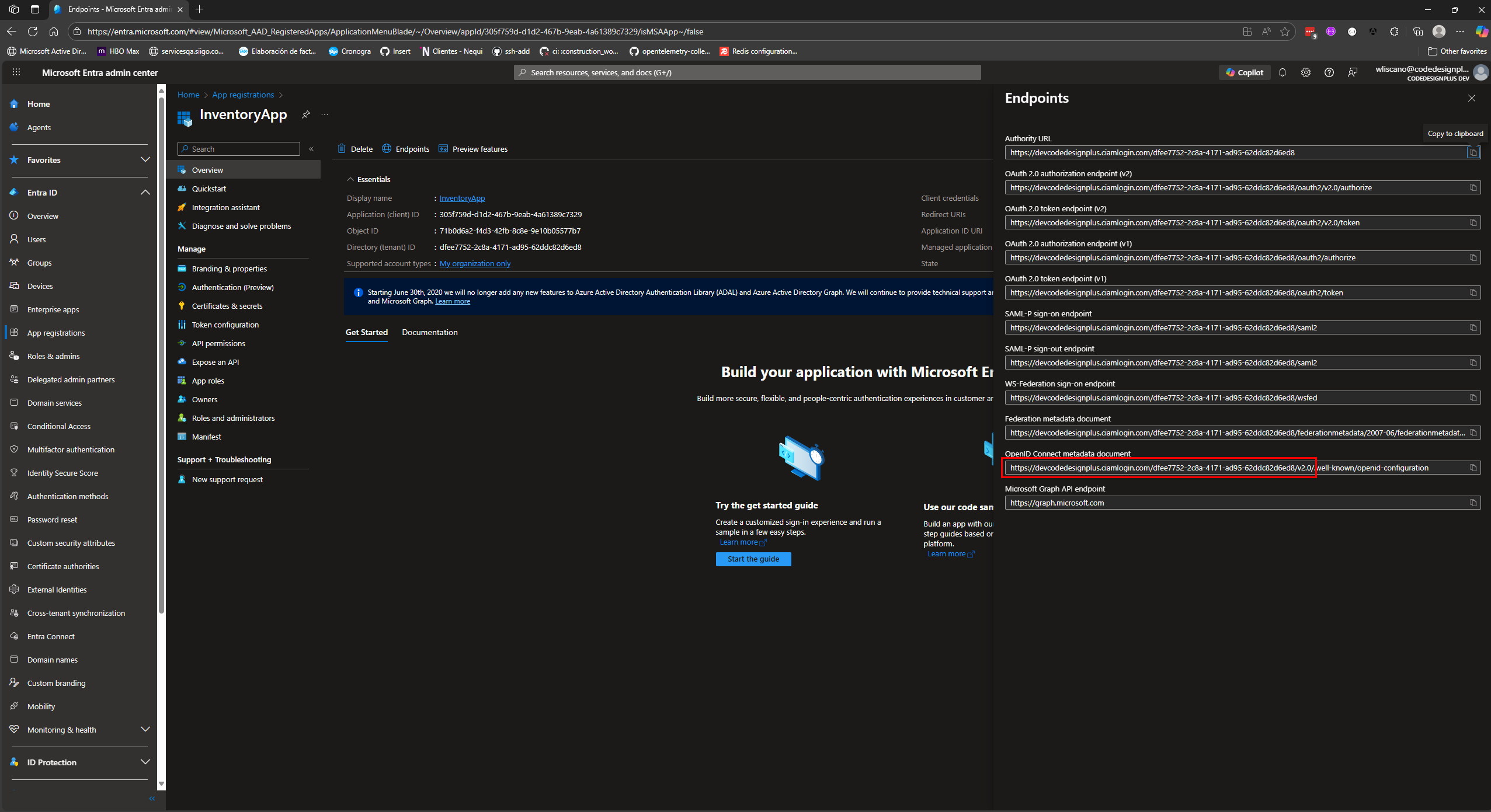 Obteniendo la URL del Issuer desde los Endpoints