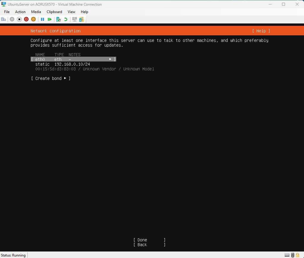 Verificación de la configuración de red estática