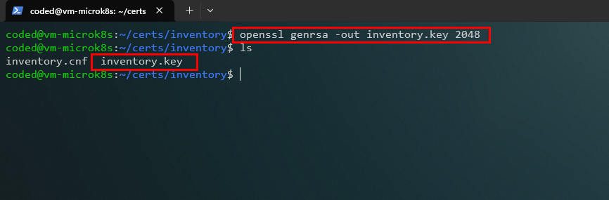 Generando la clave privada con OpenSSL