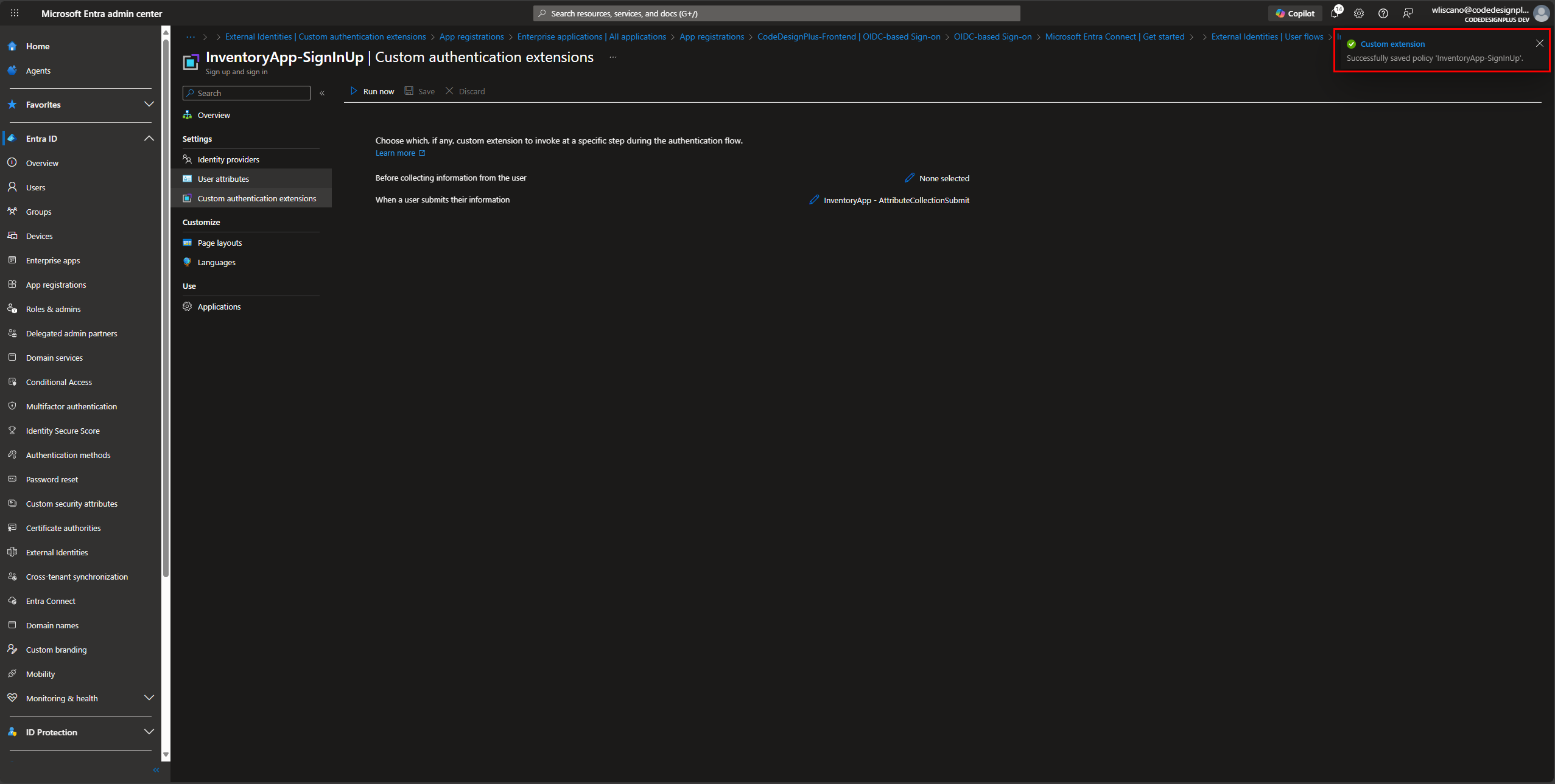 Lista de App Registrations