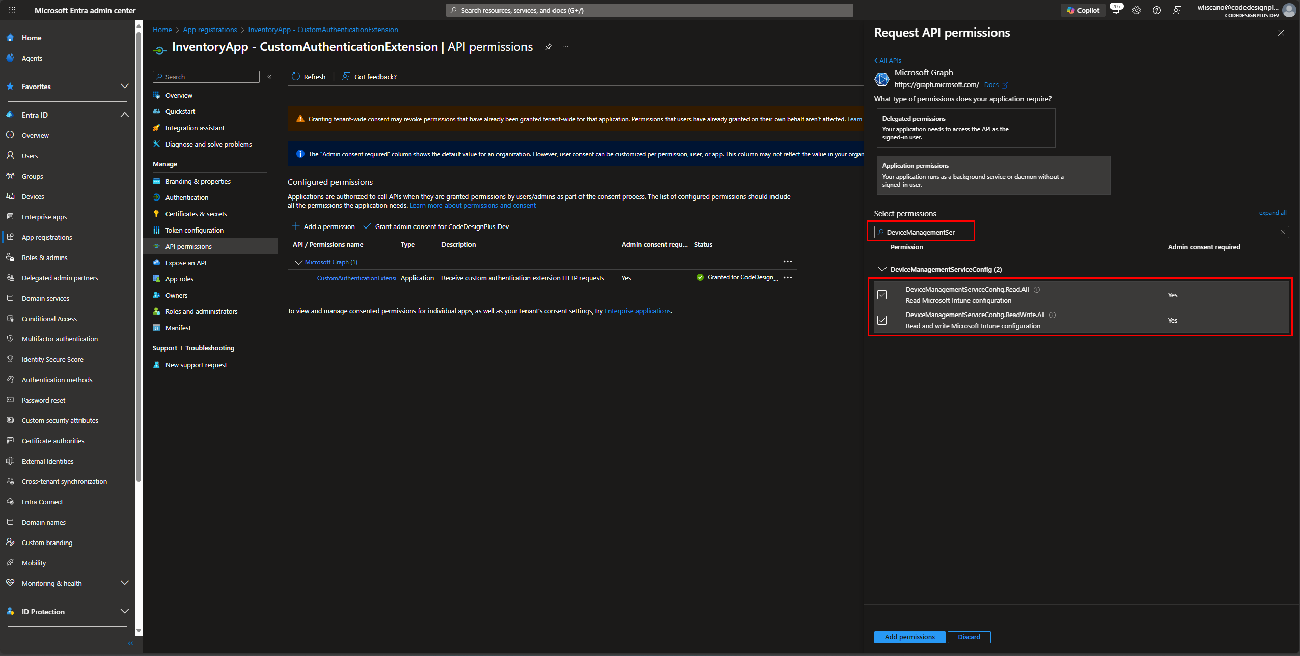 Añadiendo permisos Directory
