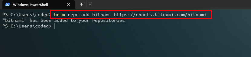 Añadiendo el repositorio de Helm de Bitnami