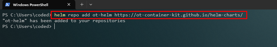 Añadiendo el repositorio de Helm de Opstree