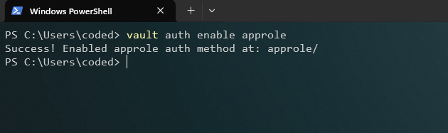 Habilitando el método de autenticación AppRole