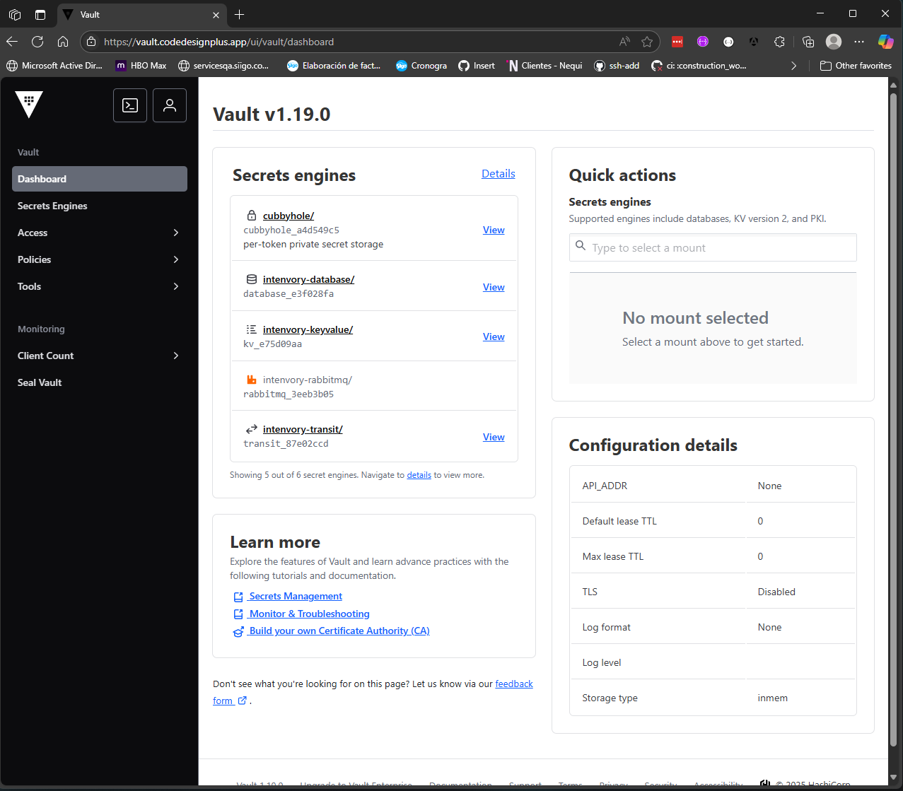 Verificando el método de autenticación AppRole en la UI