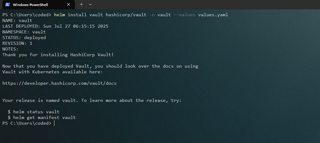 Instalando Vault con Helm