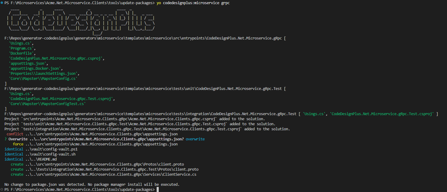 gRPC Output