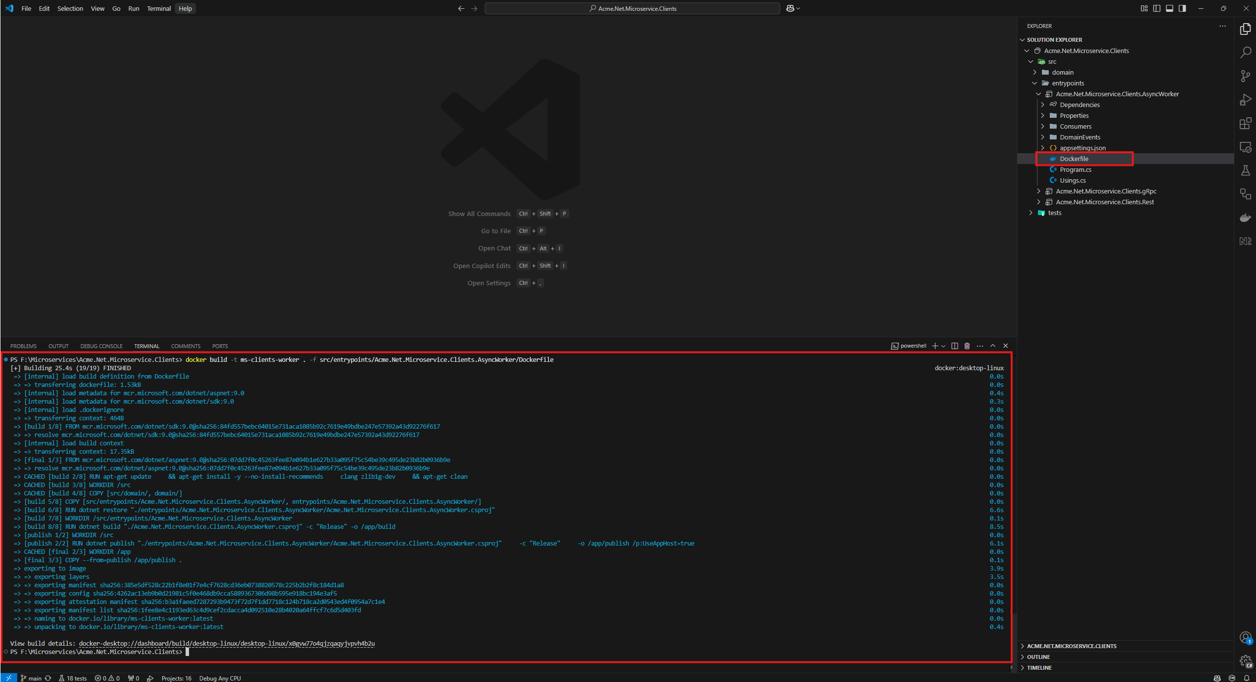 Docker build Worker