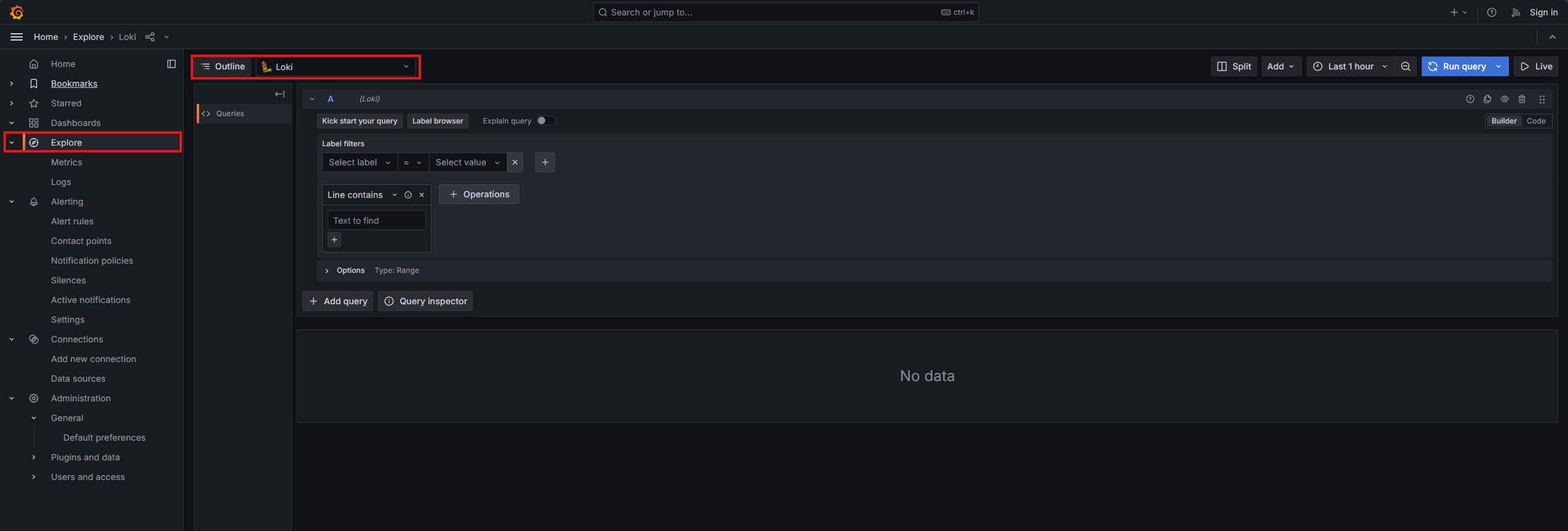 Grafana Explore