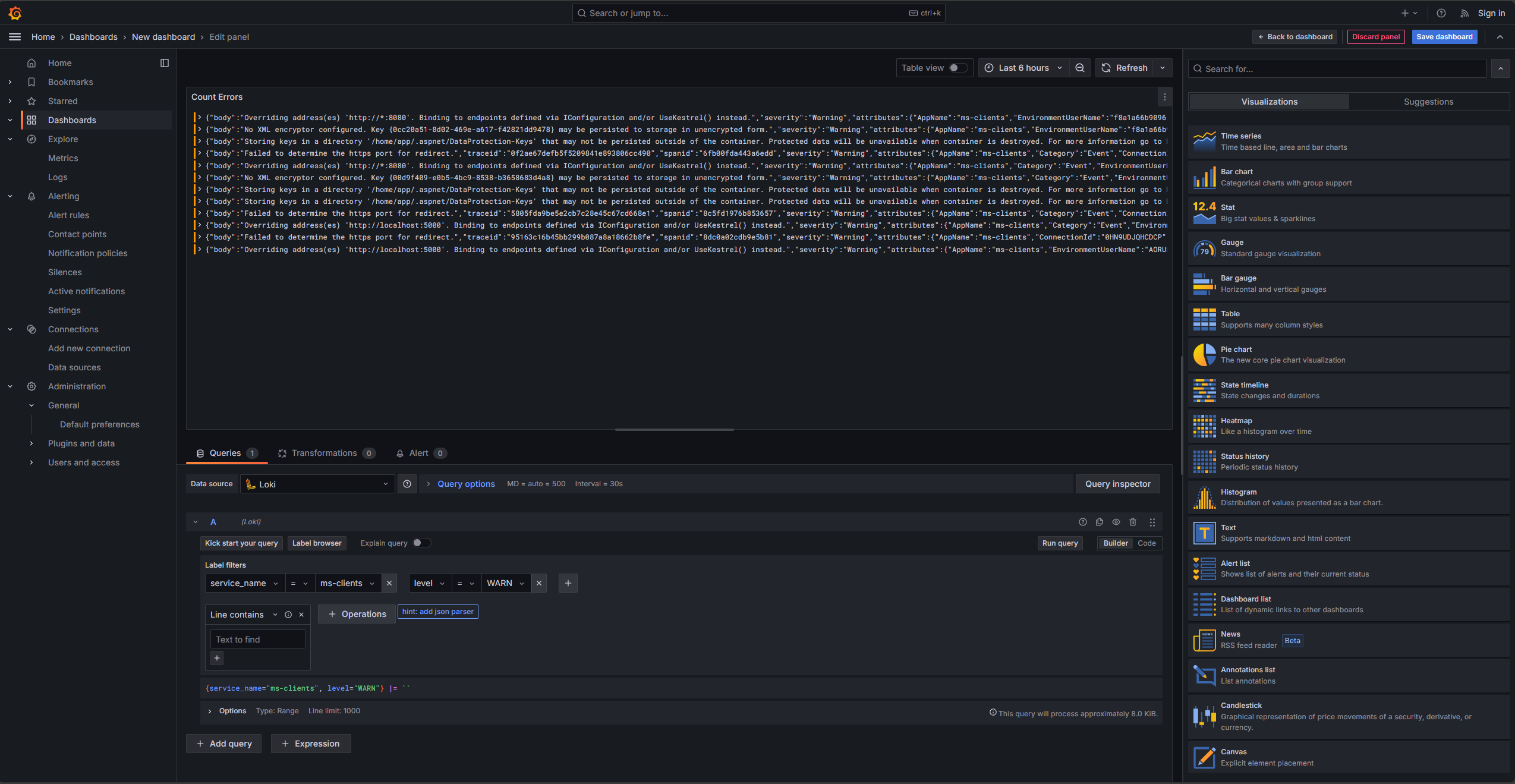 Grafana Loki Dashboard