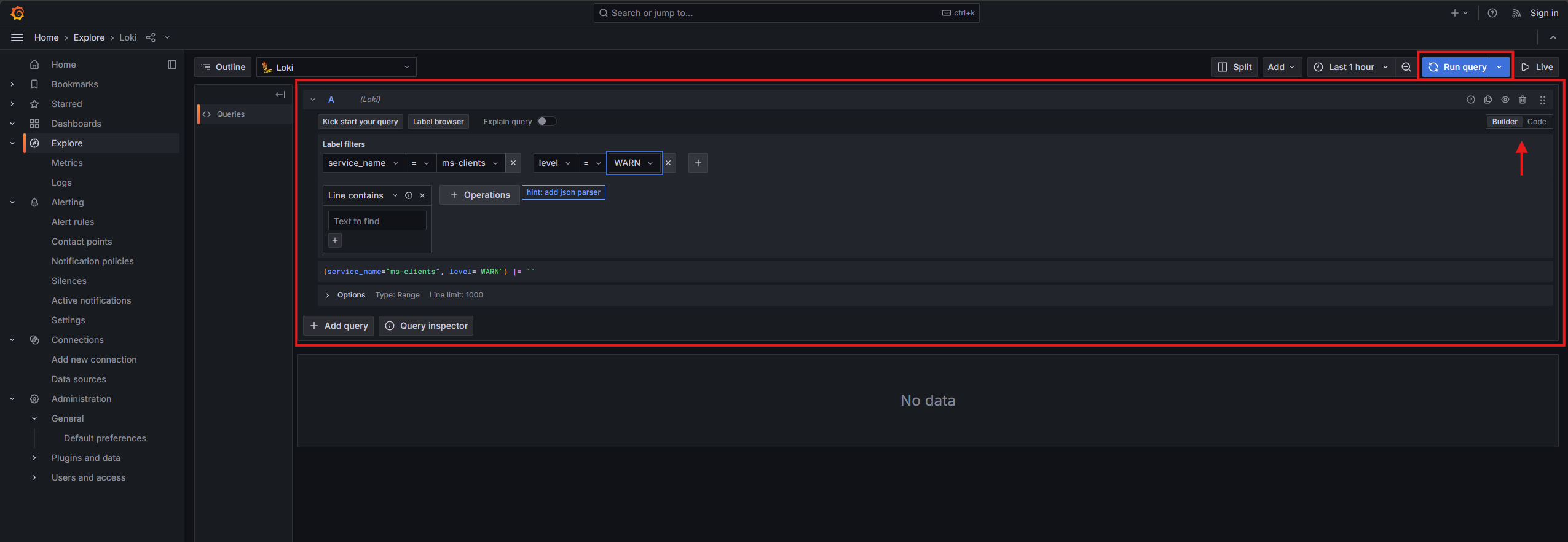 Grafana Loki Query