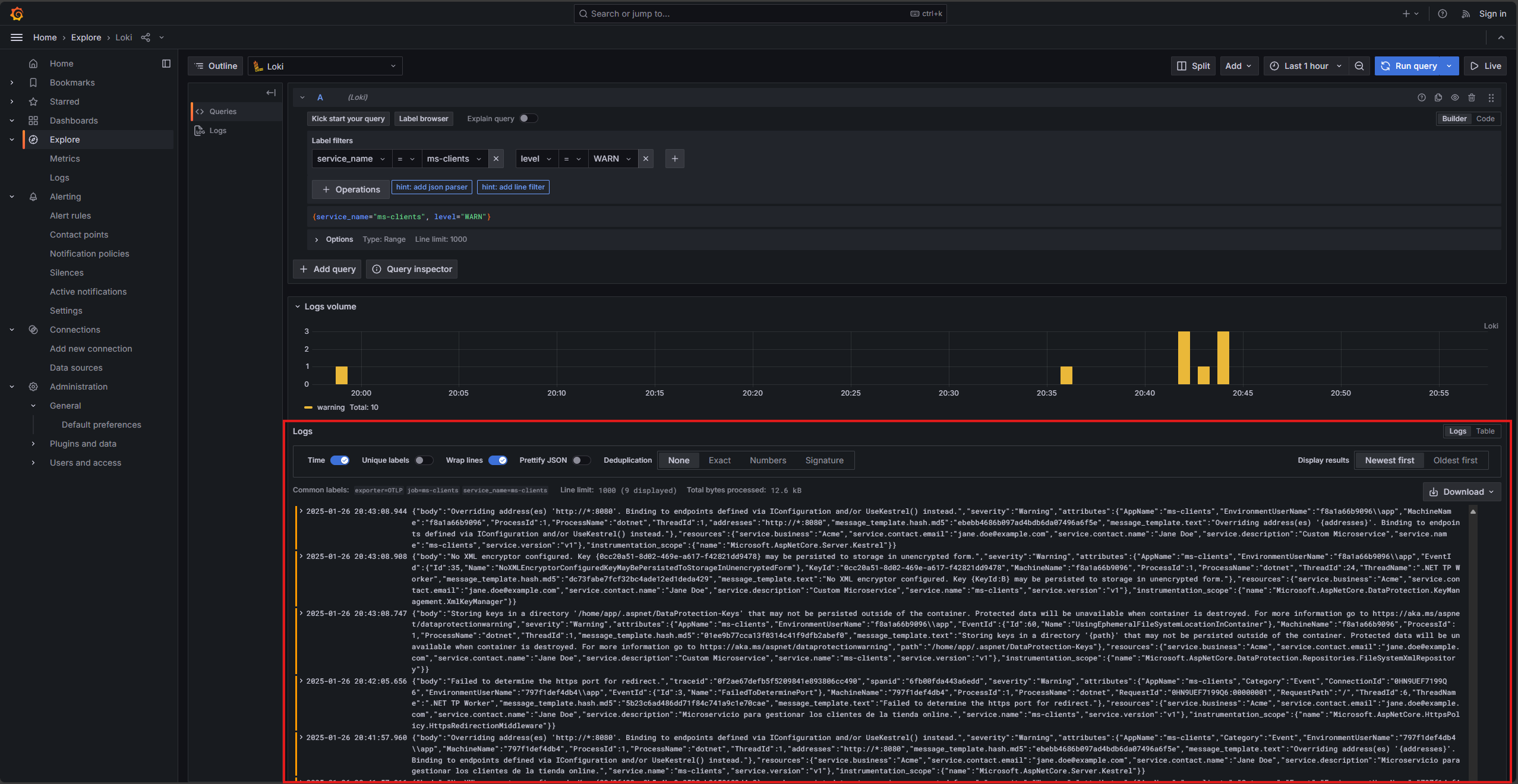 Grafana Loki Logs