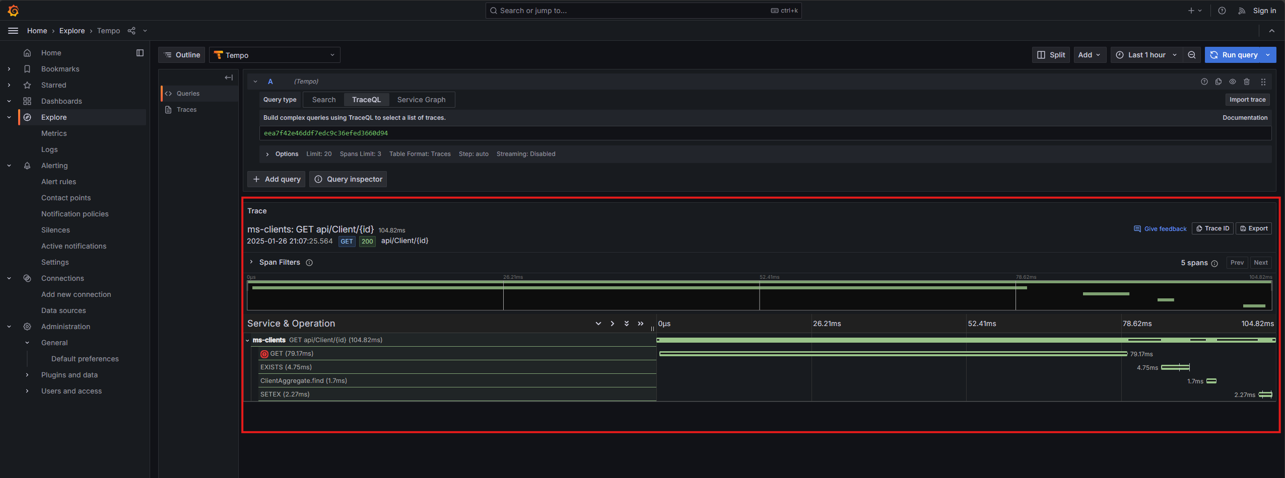 Grafana Tempo Response